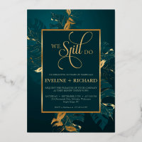 Émeraude feuille d'or vert nous faisons encore vow