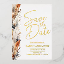 Enregistrez la date moderne Boho avec dos photo |