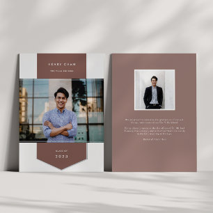 Invitation En Aluminium Épice   Bannière photo de Foil Graduation