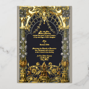 Invitation En Aluminium Époque victorienne Art Nouveau Altar par Anton Sed