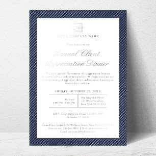 Invitation En Aluminium Événement de société d'entreprise personnalisé