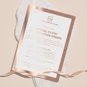 Invitation En Aluminium Événement d'entreprise personnalisé de l'entrepris