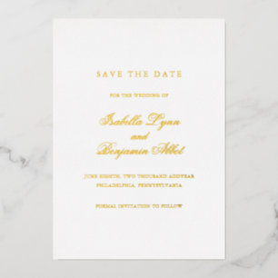 Invitation En Aluminium Événement traditionnel élégant et formel de mariag
