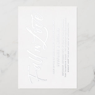 Invitation En Aluminium Faire Connaissance Lettre Mariage Argent