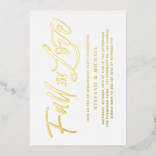 Invitation En Aluminium Faire Connaître Lettre Dorée Fête de Fiançailles