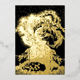 Invitation En Aluminium Fairy Girls Danser Au Lune