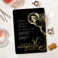 Fête d'anniversaire 50 ans Moderne Black Margarita