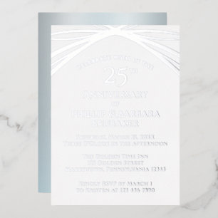 Invitation En Aluminium Fête d'anniversaire de mariage 25 ans Elegant Arch