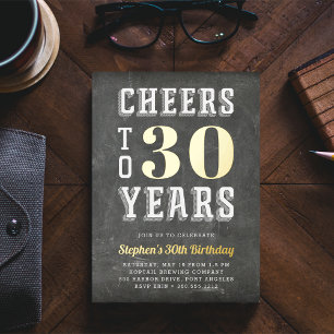 Invitation En Aluminium Fête d'anniversaire pour un cap