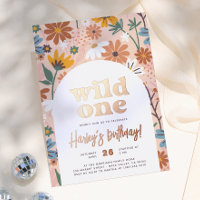 Fête d'anniversaire rétro Wildflower Shiny Wild On