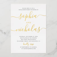 Fête de fiançailles | Mariage élégant minimaliste