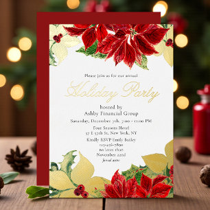 Invitation En Aluminium Fête de fin d'année Fête de Noël d'entreprise mode