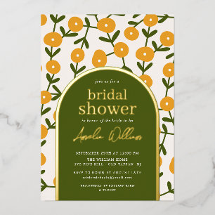 Invitation En Aluminium Fête de mariage Boho Flowers