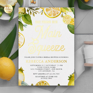 Invitation En Aluminium Fête de mariage Main Squeeze Lemon Orchard Citrus