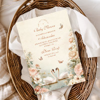 Fête de Naissance Fleurie Élégante Lac des Cygnes