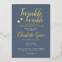 Fête de révélation de bébé Twinkle Twinkle Little