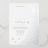 Fête des 70 ans Robe à coeur en feuille d'argent v