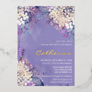 Invitation En Aluminium Fête des mariées de mariage de printemps florale d