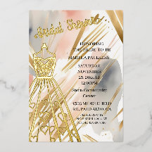 Fête des mariées de robe Mariage Gold Foil