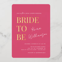 Fête des mariées moderne contemporaine Hot Pink & 