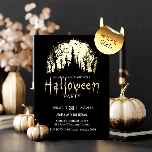 Invitation En Aluminium Fête d'Halloween (Créateur téléchargé)