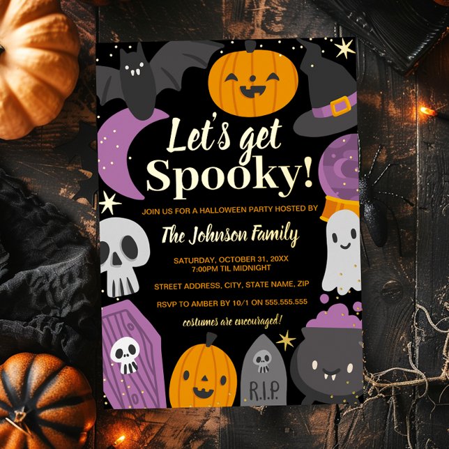 Invitation En Aluminium Fête d'Halloween Éffrayante (Créateur téléchargé)