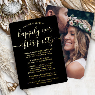 Invitation En Aluminium Fête DIY Color Mariage heureux à tout jamais 1 Pho