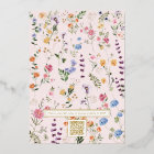 Fleur sauvage de printemps coloré Jardin QR Code M