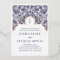 Floral bleu violet. Mariage de bollywood indien d'
