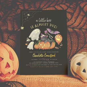 Invitation En Aluminium Foil Pressé   Boo Cute Baby Shower Halloween 