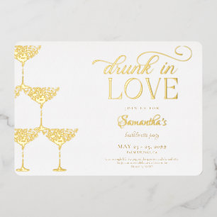 Invitation En Aluminium Folle Amoureuse Tour de Champagne Enterrement de V