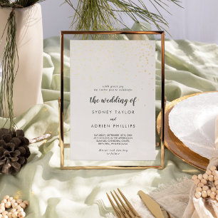 Invitation En Aluminium Gold Confetti Le Mariage De Gold