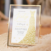 Gold Foil Heart Gown 60e Anniversaire Fête Real