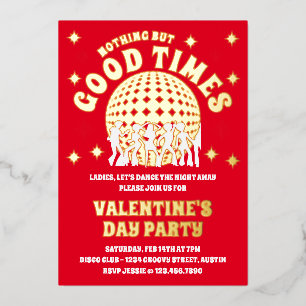 Invitation En Aluminium Good Times Super Red Valentine's Day