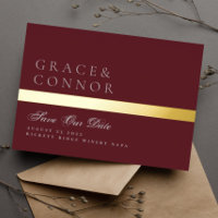 Gris Maroon Rouge Bourgogne Gold Stripe Enregistre