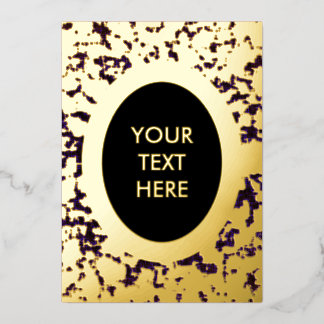 Invitation En Aluminium Grit et glamour : Vide unique