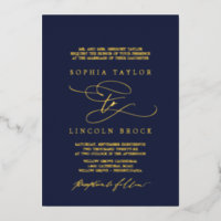 Huile d'or romantique | Marine Flourish Mariage of