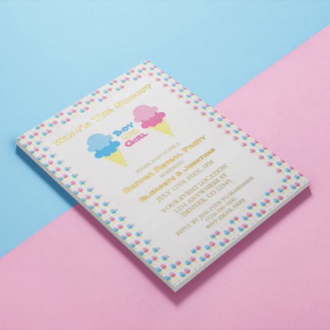 Invitation En Aluminium Ice Cream (Créateur téléchargé)
