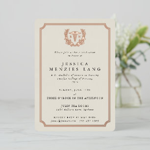 Invitation En Aluminium Infirmière diplômée Caducée+Couronne de laurier