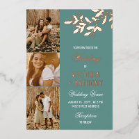 Jade Green Rose Gold Berry Twig 3 Photos Mariage