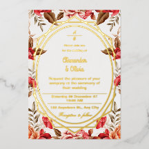 Jardin botanique moderne coloré Mariage