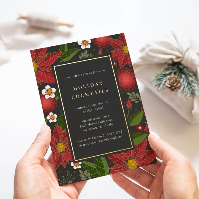 Invitation En Aluminium Jardin d'hiver | Cocktail de vacances (Créateur téléchargé)