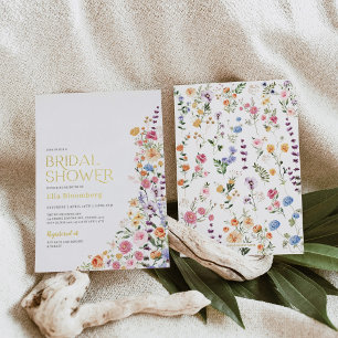 Invitation En Aluminium Jardin Floral Bohème de Printemps pour une Mariée