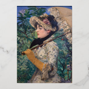Invitation En Aluminium Jeanne (Printemps) Par Édouard Manet