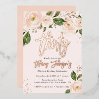 Joli Pêcher Floral Rose Gold 30e anniversaire