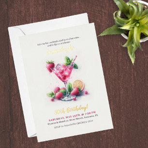 Invitation En Aluminium Jolie en rose 30e anniversaire fête