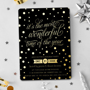 Invitation En Aluminium La période la plus merveilleuse de l'année Noël Ré