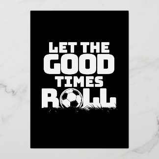 Invitation En Aluminium Laissez le bon temps rouler le football