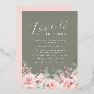 Invitation En Aluminium L'amour est dans la Fête des mariées de la taille
