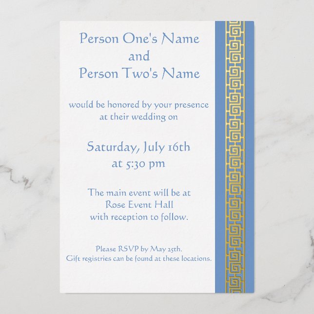 Invitation En Aluminium L'élégance chinoise dans l'invitation à l'huile de (Recto)